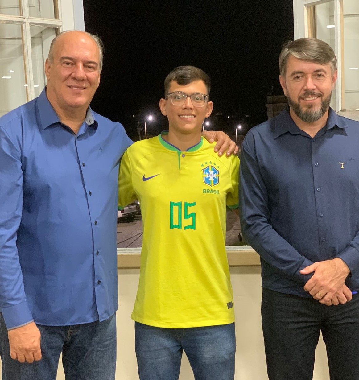 Foto com Aurélio e Rogério